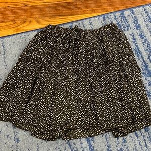 Black and White Polka Dot Skirt